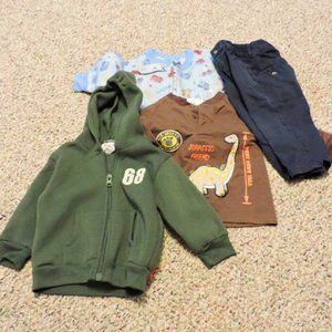 Little boy clothes 3 item bundle ... 12 months   (hoodie NOT included)